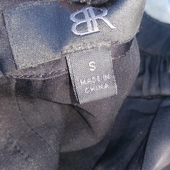 Women's Black Silk Pleated Button Down Tank Top - S - Picture 7 of 14